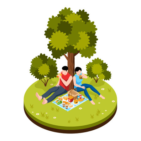 Picnic Party Illustrationのイラスト素材