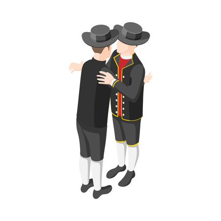 German Greeting Iconのイラスト素材