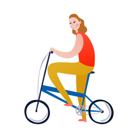 Bike Flat Illustrationのイラスト素材