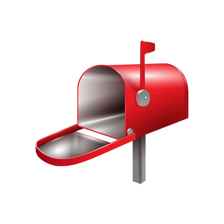 Realistic Mailbox Illustrationのイラスト素材