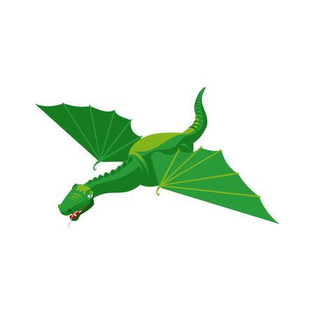 Dragon Isometric Illustrationのイラスト素材