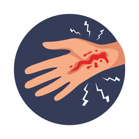 Hand Injury Iconのイラスト素材