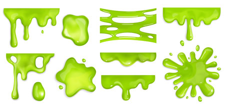Realistic Slime Setのイラスト素材