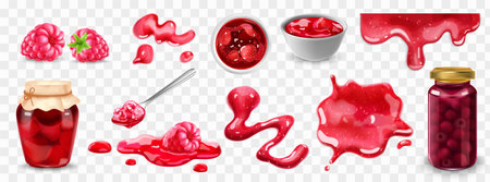 Realistic Jam Transparentのイラスト素材