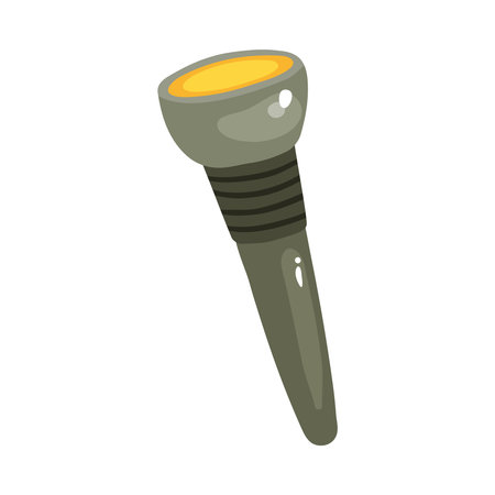 Flashlight Flat Iconのイラスト素材