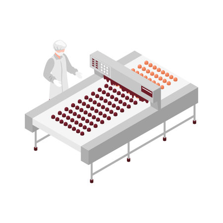 Chocolate Manufacture Iconのイラスト素材