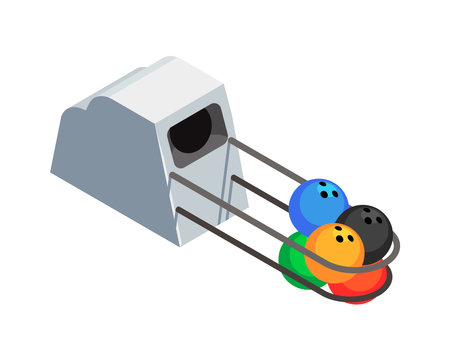 Bowling Ball Return Iconのイラスト素材