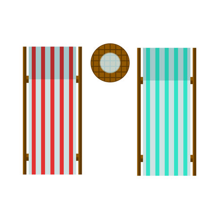 Flat Beach Loungesのイラスト素材