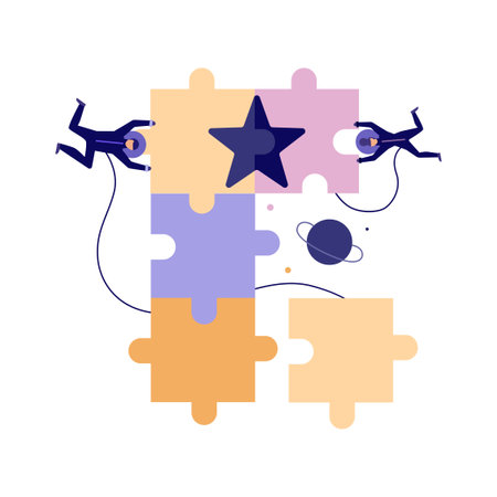 Effective Teamwork Conceptのイラスト素材