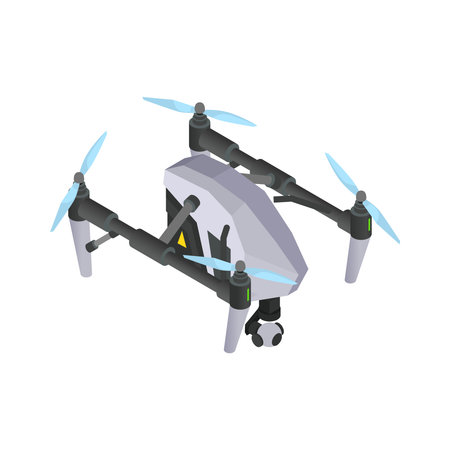 Drone Isometric Iconのイラスト素材