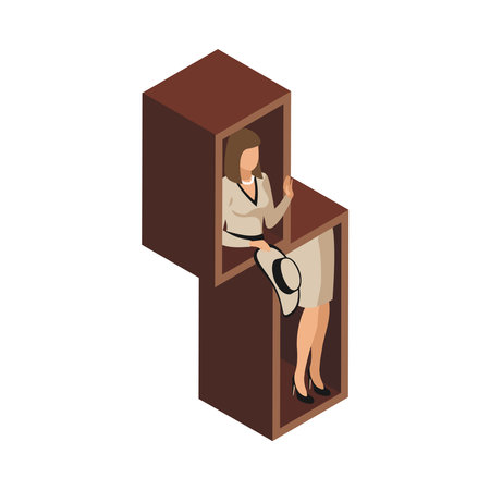 Sawing Woman Trickのイラスト素材