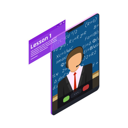 Distance Learning Iconのイラスト素材