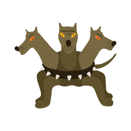 Three Headed Dog Compositionのイラスト素材
