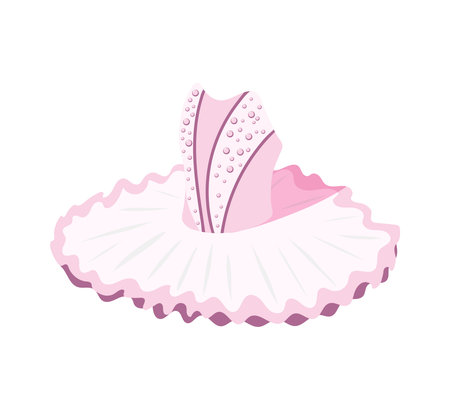 Isometric Ballet Skirt Compositionのイラスト素材