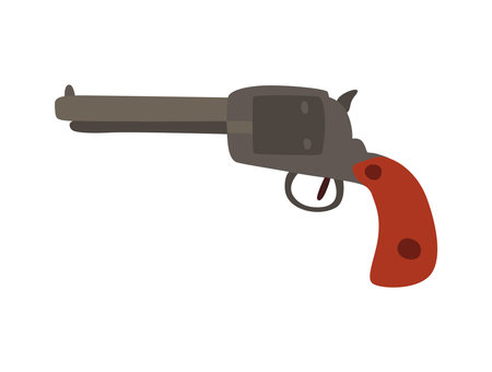 Wild West Pistol Compositionのイラスト素材