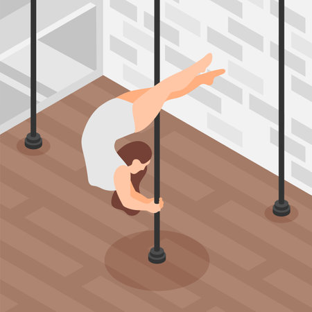 Pole Dancing Backgroundのイラスト素材