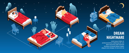 Dream Nightmare Infographicのイラスト素材