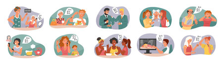 Bla Meme Setのイラスト素材