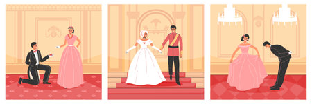 Royal Ball Composition Setのイラスト素材