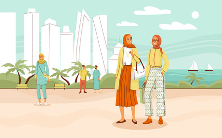 Muslim Clothes Backgroundのイラスト素材