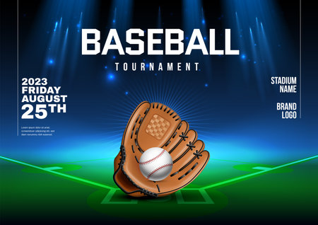 Baseball Tournament Posterのイラスト素材
