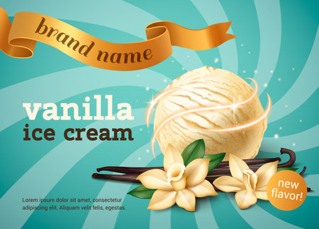 Realistic Vanilla Posterのイラスト素材