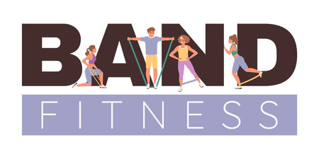 Fitness Band Text Compositionのイラスト素材