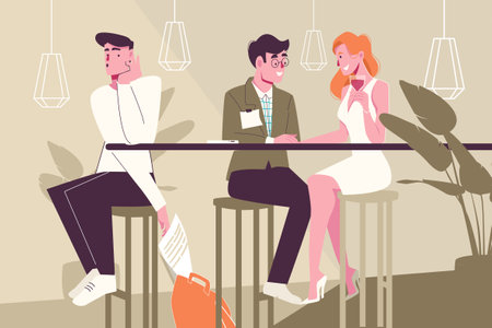 Industrial Espionage Talk Compositionのイラスト素材