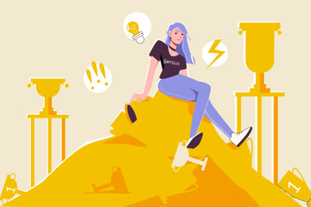Genius Golden Pile Composition