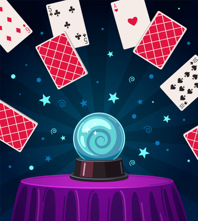 Magician Cartoon Compositionのイラスト素材