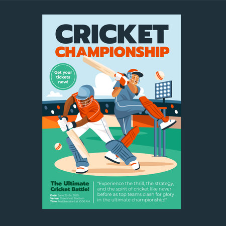 Cricket National Championship Flat Poster