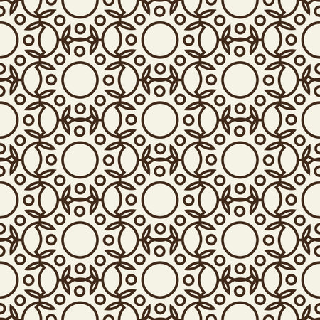Vector seamless pattern with repeating objects. Monochrome minimalist graphic design. Vector Illustration, eps10, contains transparencies.のイラスト素材