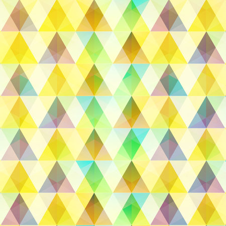 Abstract colorful mosaic template with triangular and diamond crystal shapes in geometric style vector illustrationのイラスト素材