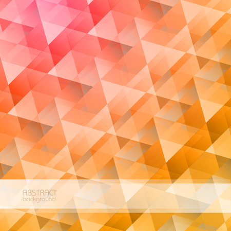 Bright abstract geometric background with colorful triangular crystal shapes in mosaic style vector illustrationのイラスト素材