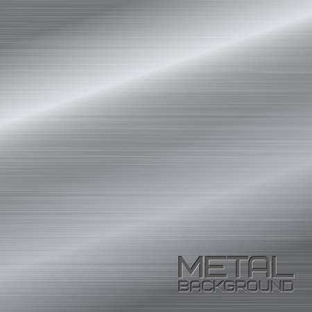 Shiny abstract metal background with steel silver chrome surface vector illustrationのイラスト素材