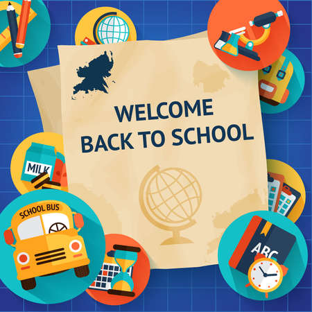 Education knowledge science college and school icons template set vector illustration.のイラスト素材