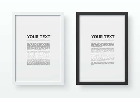 Portrait picture frame for A4 vector illustration isolatedのイラスト素材