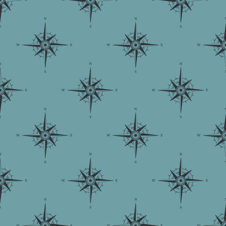 Travel navigation signs seamless pattern vector illustrationのイラスト素材