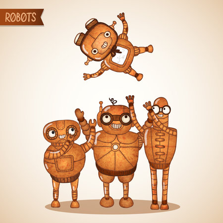 Business strategy goal achievement, team celebration vector illustrationのイラスト素材