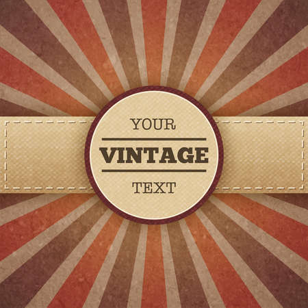 Abstract vintage sunburst promo poster vector illustrationのイラスト素材