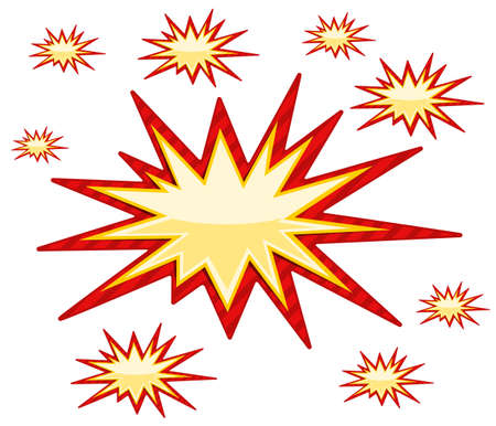 Burst Sign over white background Vector illustrationのイラスト素材