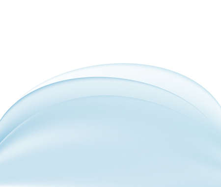 Blue Soft Wave abstract background on whiteのイラスト素材