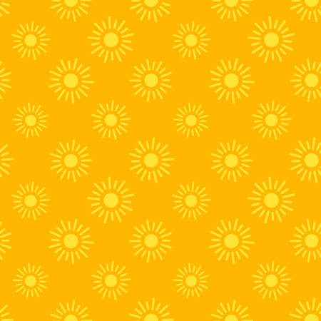 Flat sun icons seamless pattern for apps and web sites backgroundsのイラスト素材