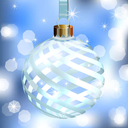 Abstract Background with Christmas Tree ball. Vector illustration.のイラスト素材