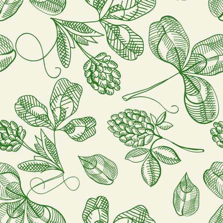 Hop seamless pattern doodle with repeating beautiful berries on the white background hand drawing vector illustrationのイラスト素材