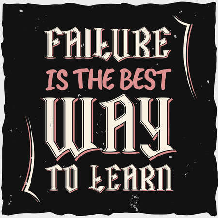 Motivational poster. Inspirational quote design.のイラスト素材
