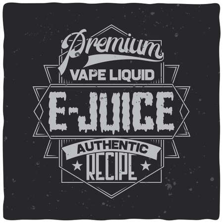 Vintage label design with lettering composition on dark background. T-shirt design.のイラスト素材