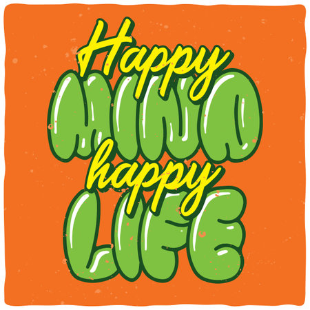 sample label design with decoration. Handcrafted font, good to use in any vintage style labels.のイラスト素材