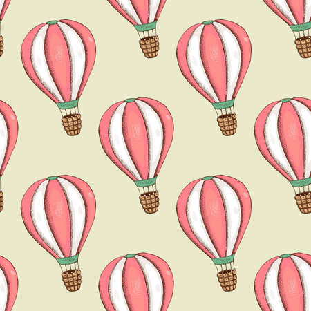 Seamless pattern with balloon. Decoration wallpaper abstract design. Vector illustrationのイラスト素材