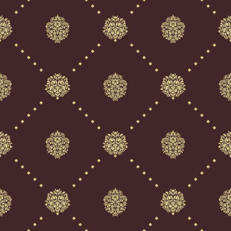 Royal baroque seamless pattern. Background decorative ornament, vector illustration designのイラスト素材
